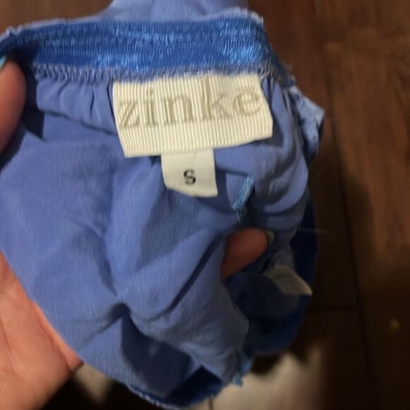 ZINKE Sleepwear Blue Silk 2 Piece Set - Excellent Condition - Size Small - Picture 7 of 7